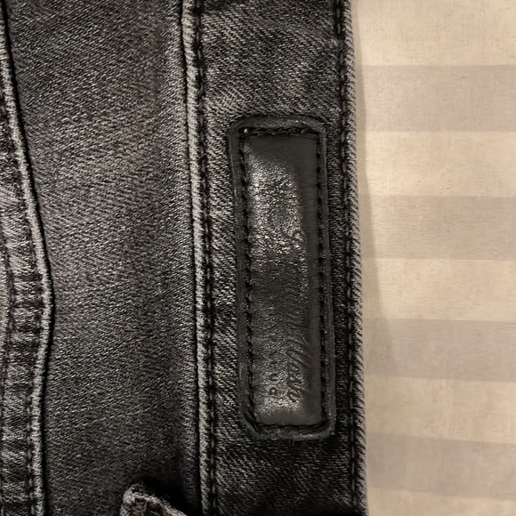 Brand new Zara skinny black jeans with a black and white pattern at the bottom - Picture 5 of 8